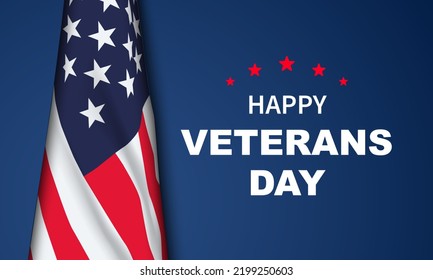 Veterans day Background Design. Greeting Card, Banner, Poster. Vector Illustration.