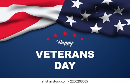 Veterans day Background Design. Greeting Card, Banner, Poster. Vector Illustration.