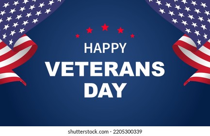 Veterans day Background Design. Greeting Card, Banner, Poster. Vector Illustration.