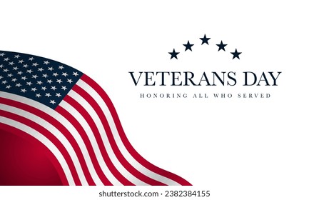 Veterans Day Background Design. Vector Illustration.