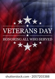 Veterans day background. National holiday of the USA. Vector illustration.