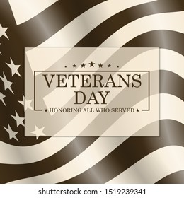 Veterans Day background. Template for Veterans Day design. Vector illustration.