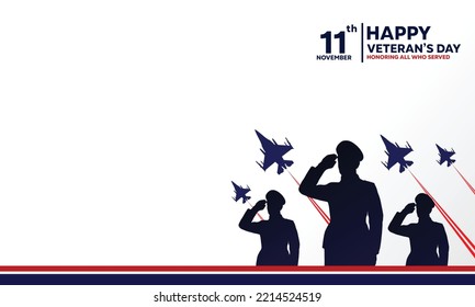 Veteran's day background template, perfect for office, banner, company, landing page, background, social media wallpaper and more