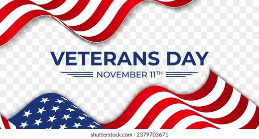 Fondo del Día de los Veteranos con banderas de Estados Unidos. ondeando las banderas de Estados Unidos el Día de los Veteranos. Banderas estadounidenses para el Día de los Veteranos en noviembre. Afiche del feliz Día de los Veteranos