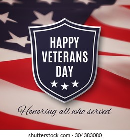 Veterans day background. Vector illustration.