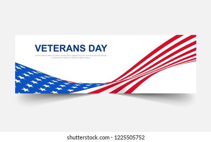 Veterans Day Banner Background