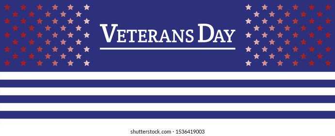 Veterans Day banner honoring all who served