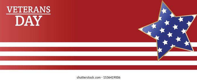 Veterans Day banner honoring all who served