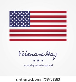veterans day banner layout design