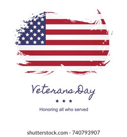 veterans day banner layout design