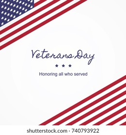 veterans day banner layout design