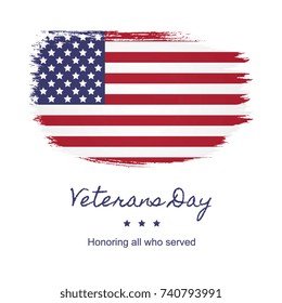 Veterans Day Banner Layout Design Stock Vector (Royalty Free) 740793991 ...