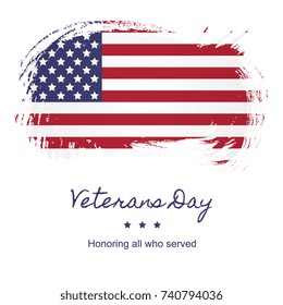 veterans day banner layout design