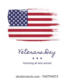 veterans day banner layout design