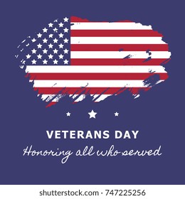 veterans day banner layout design