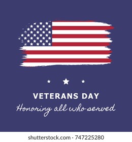 veterans day banner layout design