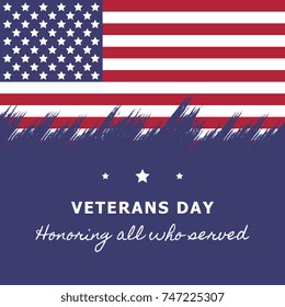 veterans day banner layout design