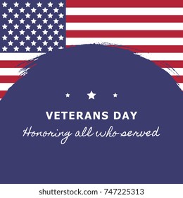 veterans day banner layout design