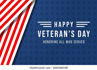 veterans day banner poster concept design vector