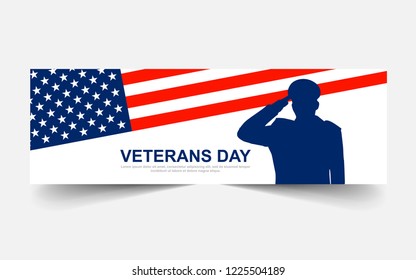 Veterans Day Banners Background