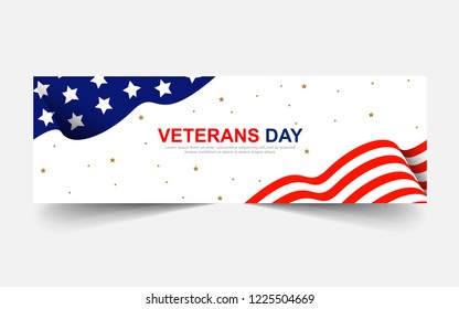 Veterans Day Banners Background