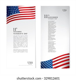 Veterans day. Brochure design templates