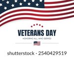 Veterans Day card or background. vector illustration.