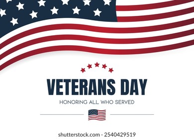 Veterans Day card or background. vector illustration.