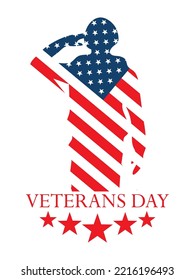 veterans day celebration banner, design