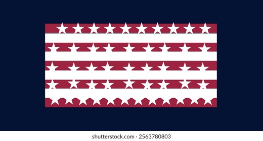 Veterans day celebration design. Honoring all who served. Veterans day background with american flag. Vector illustration