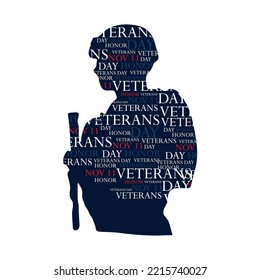 veterans day celebration vector style