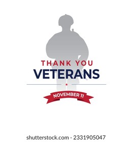 Veterans day celebrations design template