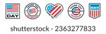 Veterans day emblems. Veteran