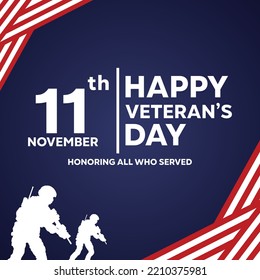 
Veterans Day flat design with white and red lines, perfect for office, banner, company, landing page, background, social media wallpaper and more
