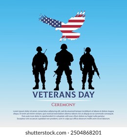 Veterans day flyer military veterans memorial day holiday celebration