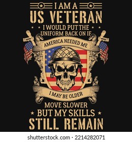 Veterans day graphics tshirt design