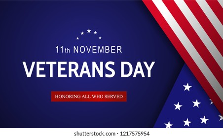 Thank You Veterans Honoring All Who Stock Vector (Royalty Free ...