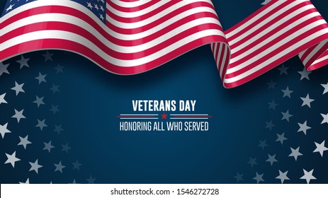 Veterans day. Honoring all who served. November 11