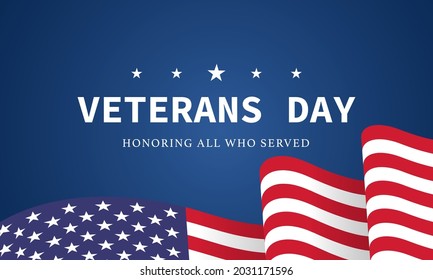 Veterans day. Honoring all who served. Veterans day background. Vector illustration. November 11