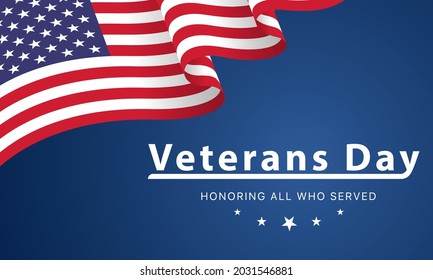 Veterans day. Honoring all who served. Veterans day background. Vector illustration. November 11