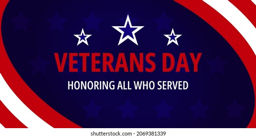 Veterans day. Honoring all who served. Background