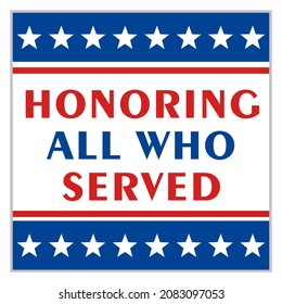 Veterans Day Honoring All Who Served Etiquette