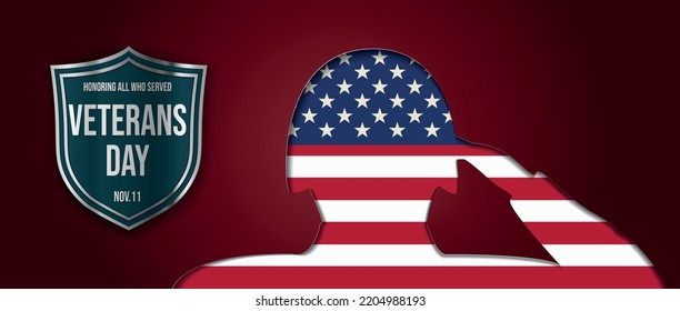 Veterans day. Honoring all who served. November 11