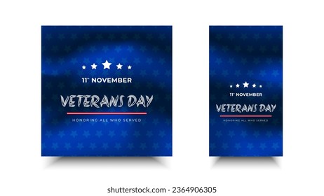 Veterans Day, honoring all who served.Frame and star ornament designs for advertisements, posters, banners, backgrounds.