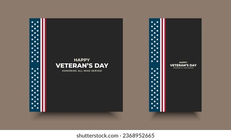 Veterans Day, honoring all who served.Frame and star ornament designs for advertisements, posters, banners, backgrounds.