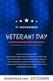 Veterans Day, honoring all who served.Frame and star ornament designs for advertisements, posters, banners, backgrounds.
