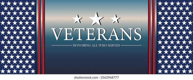 veterans day, honoring all who served, November 11, posters, modern design vector illustration background