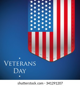 Veterans Day. Honoring all who served. Usa flag vector