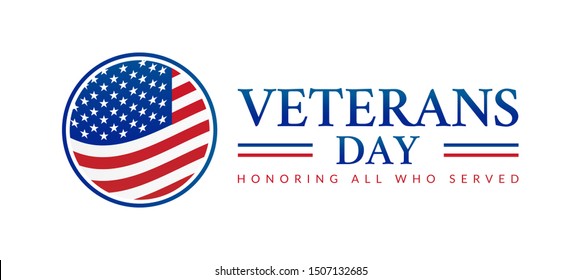 Veterans Day Icon Isolated Vector
