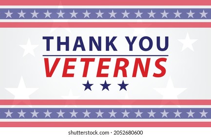 Veteran's day illustration with american flag